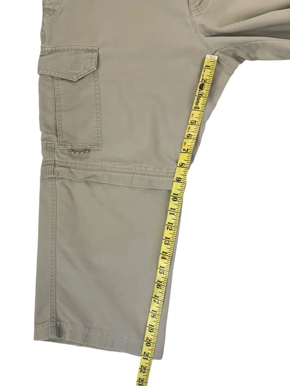 Vintage Y2K Columbia Cropped Convertible Cargo Pants 32 Zip-Off Shorts Tan